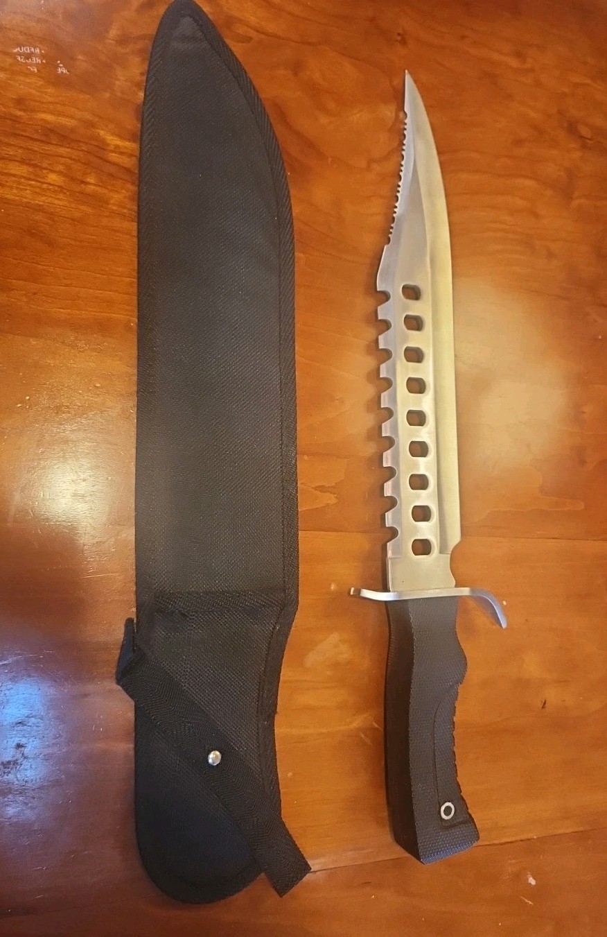 Frost Cutlery Flying Falcon 18 Inch Fixed Blade Hunting Survival Knife w/ Sheath