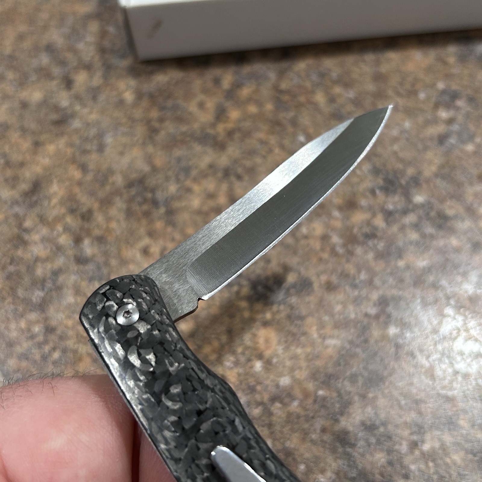 Cold Steel Lucky 2 Blade Pen Knife 3.25″ Closed, CPM-S35VN Carbon Fiber Serrated