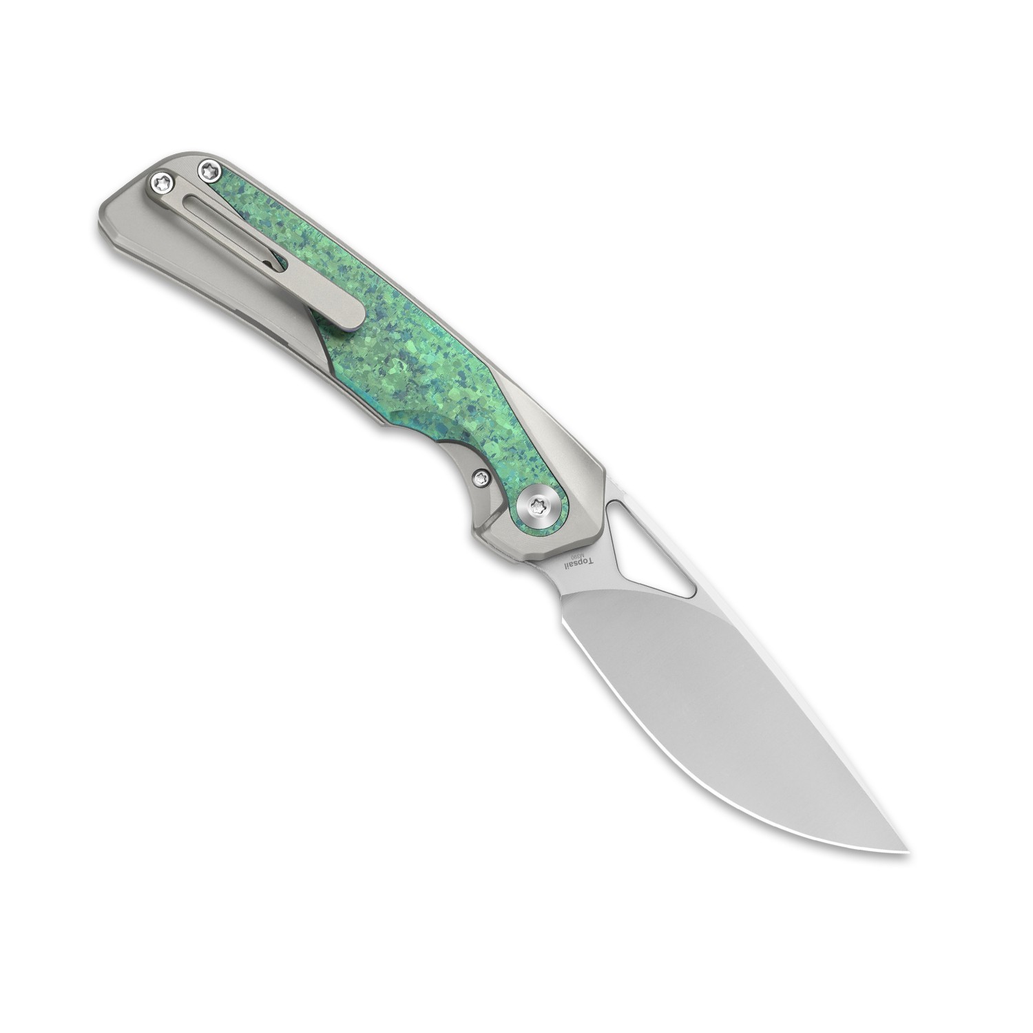 Kizer Topsail EDC Folding Pocket Knife M390 Blade Titanium Handle Ki3735A4