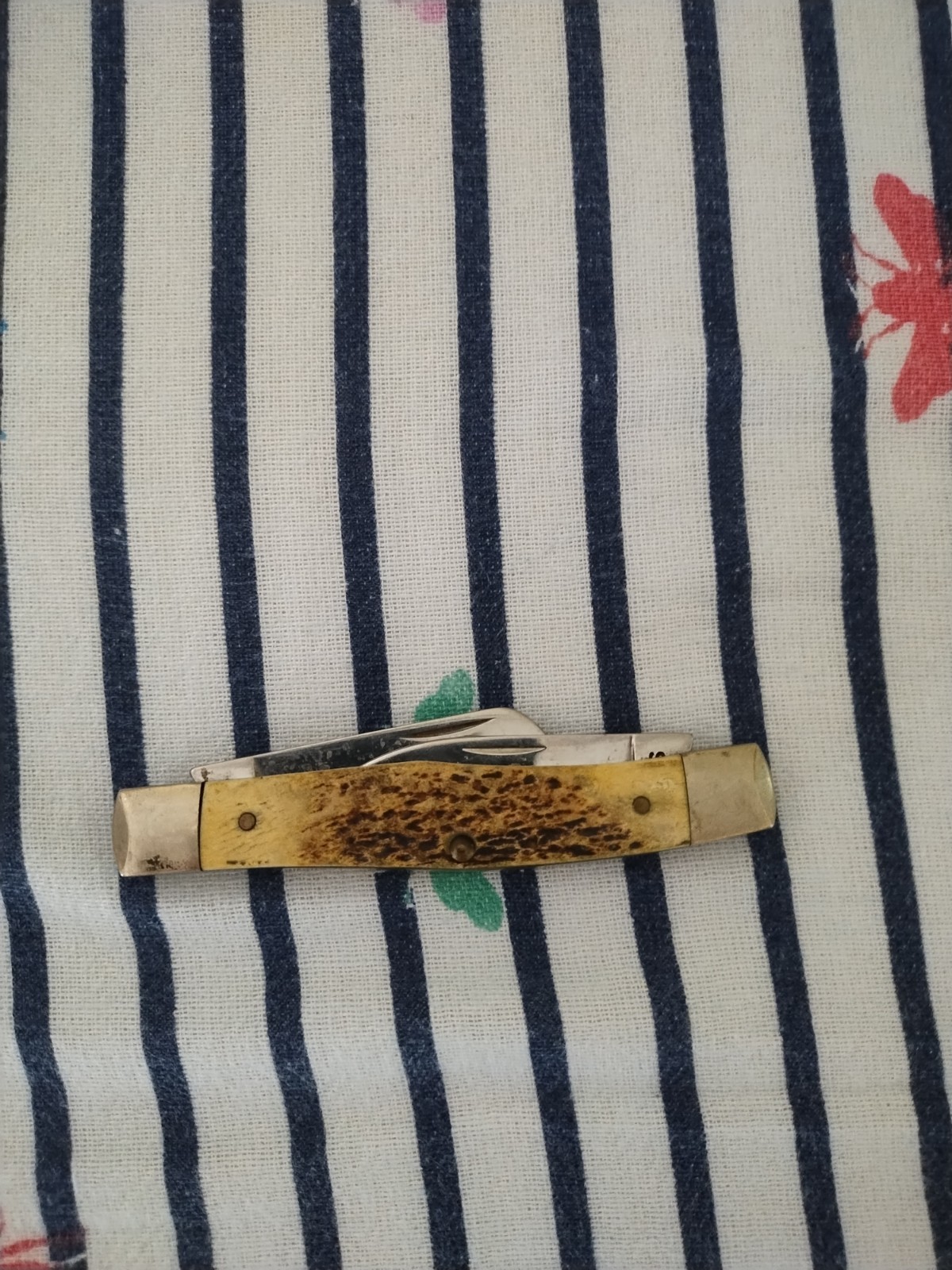 Vintage 2000s W. R. Case & Sons Bone Pocket Knife USA Good Condition 🔥