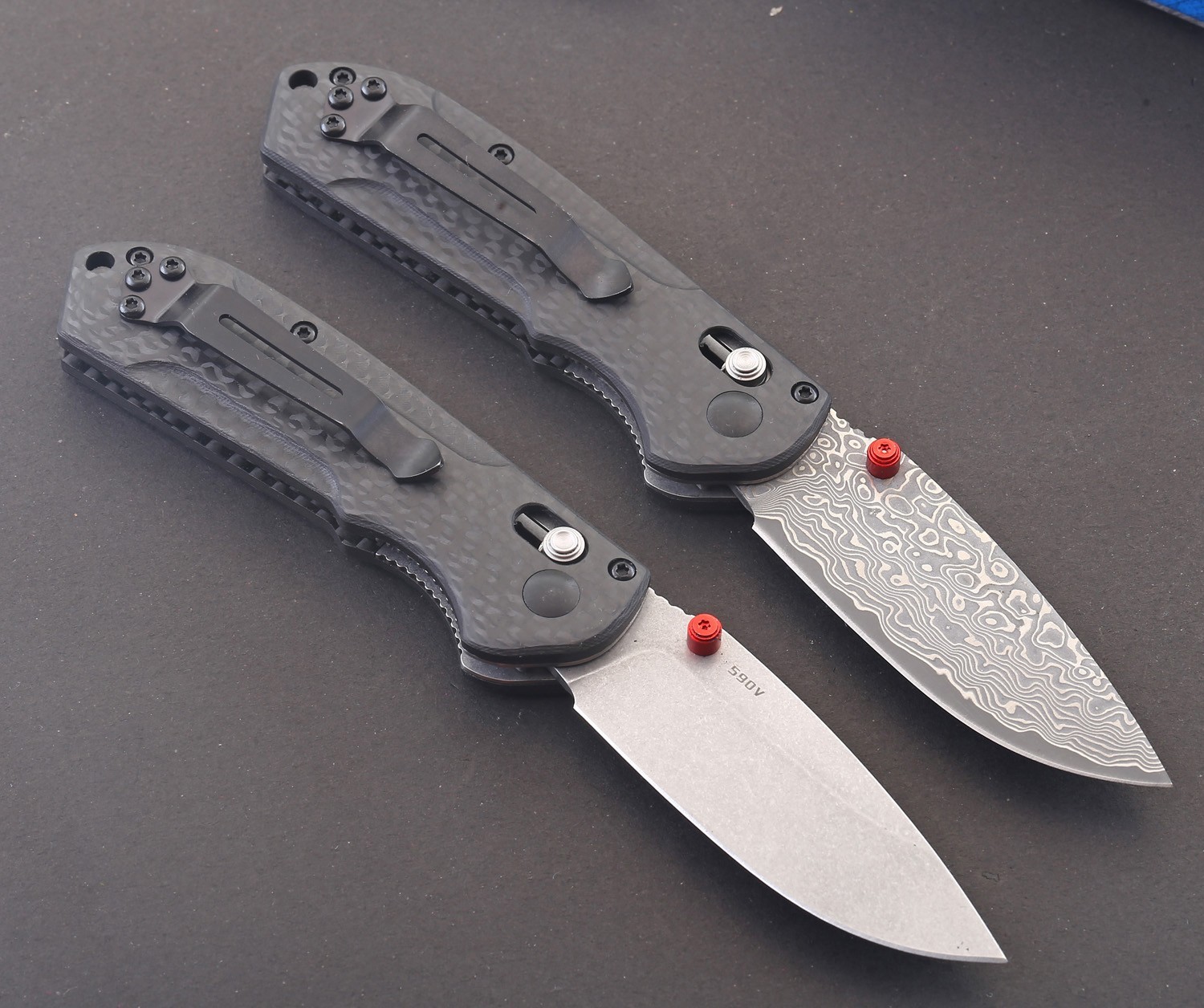 Carbon Fiber Handle Axis Lock Damascus steel Blade Tactical Pocket Knife 2025