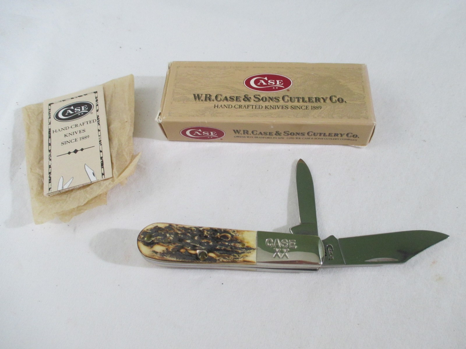 Case XX 1998 Stag Barlow Knife 52009 1/2 SS, Item 01723