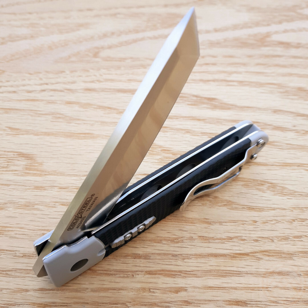 Cold Steel Oyabun Folding Knife 3.5″ 4034 Steel Tanto Blade Black Kry-Ex Handle
