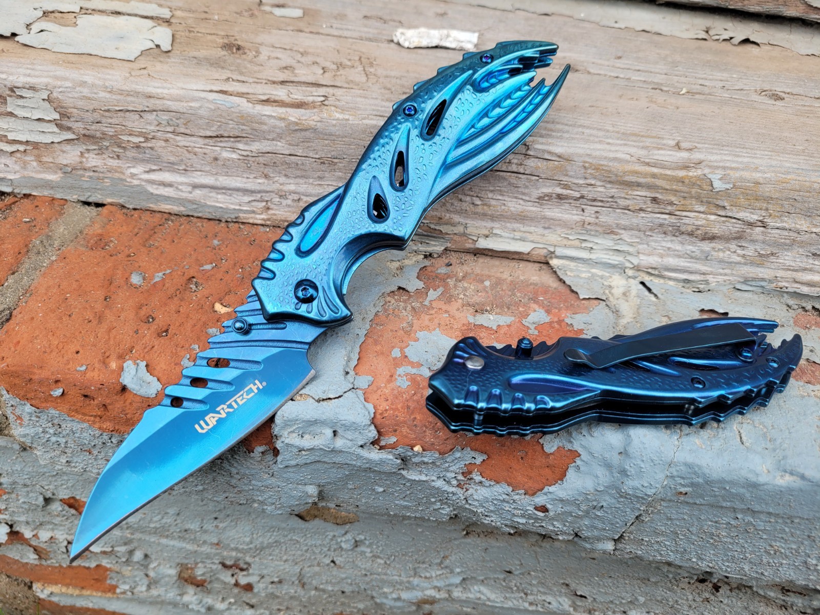 Unique Jose Negron Design Pocket Knife HawkBill Blade Manual Folder EDC 5.8oz.