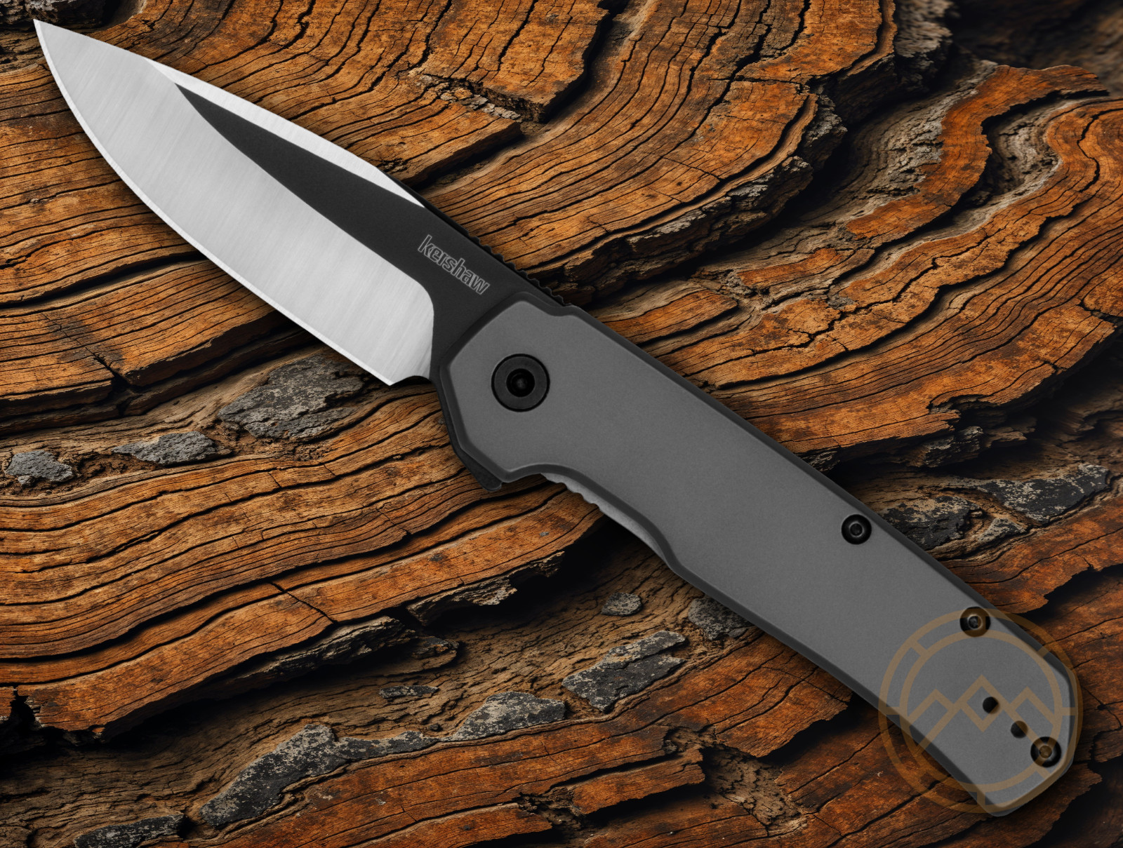 Kershaw Thermal Assisted Folding Knife 3″ 8Cr13MoV Steel Blade Stainless Handle
