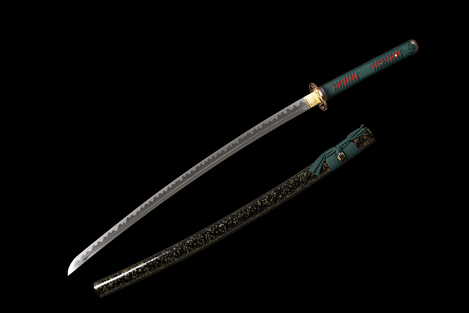 Damascus Folded Steel Japanese Samurai Katana Sword Full Tang Sharp Blade