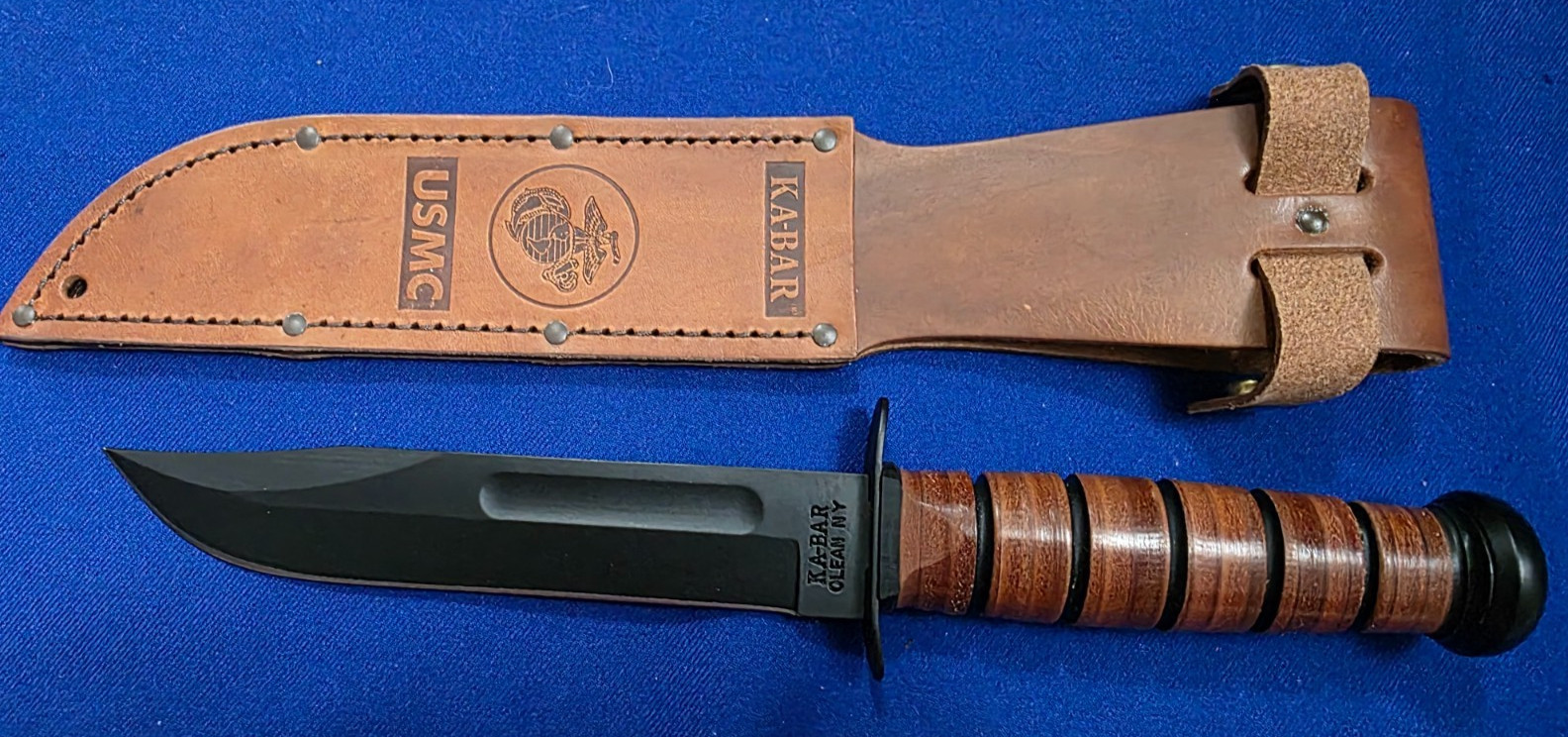 KA-BAR Kabar Olean NY #1217 USMC Combat Knife New!