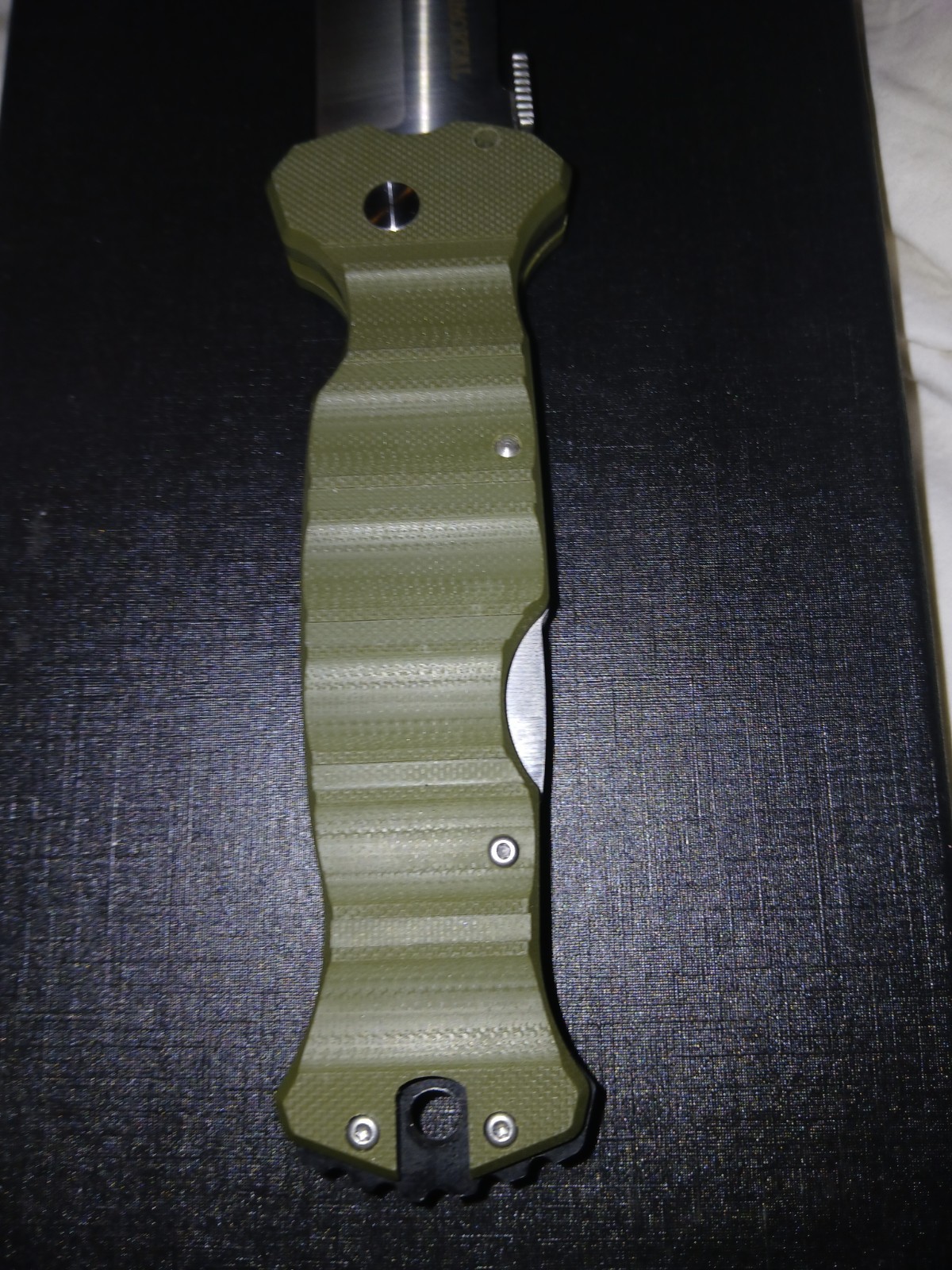 Cold Steel Immortal Lockback Knife OD Green G-10 Plain Edge