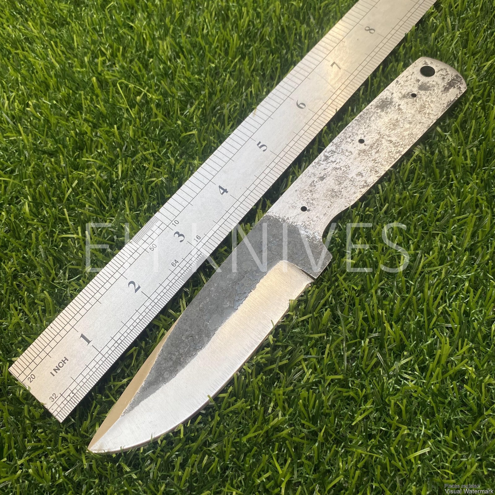 HANDMADE DAMASCUS STEEL HUNTING/CAMPING KUKRI KNIFE SUPPLY WOOD & BRASS 5035