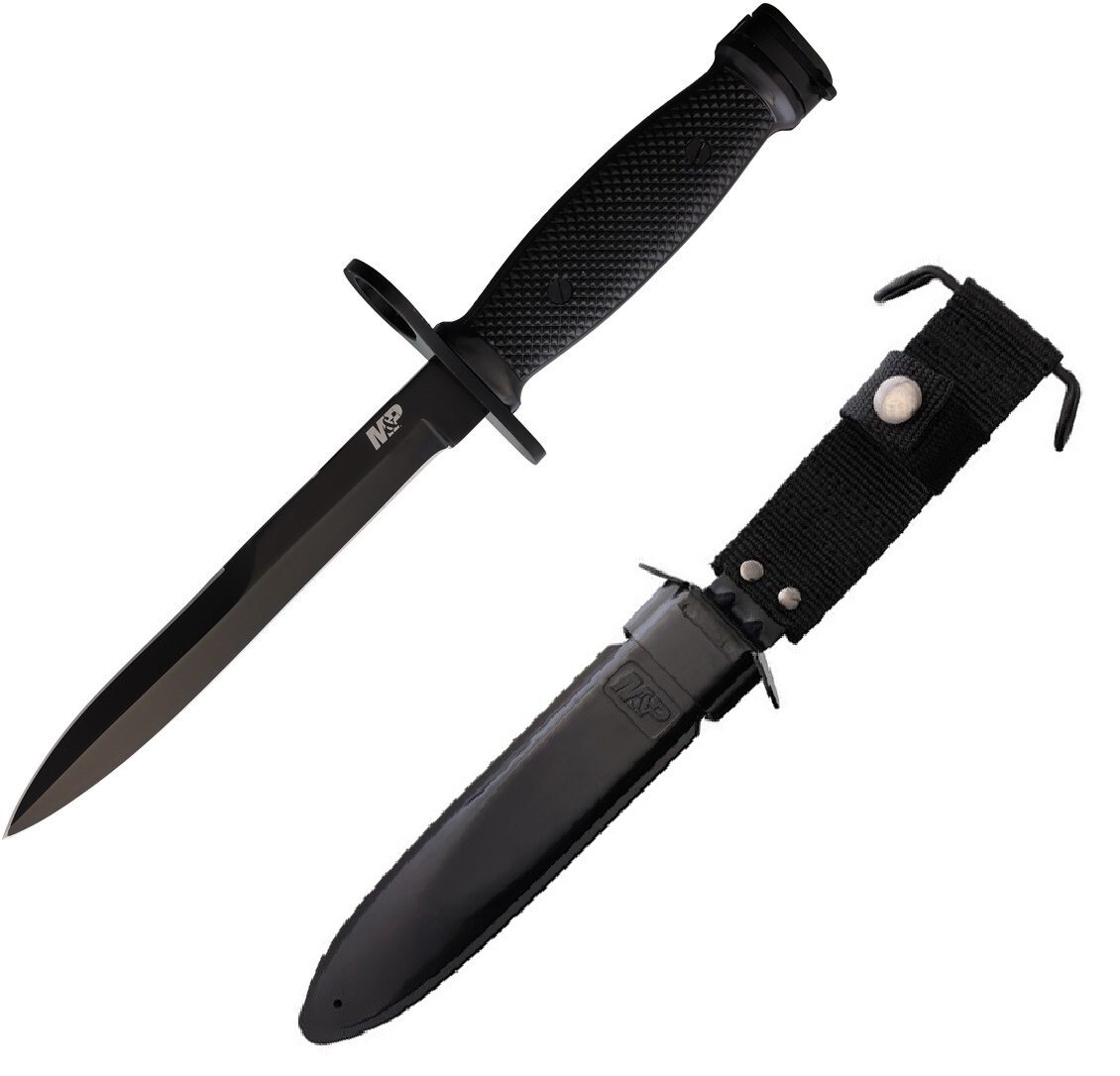 Smith & Wesson M&P Fixed Knife 6.5″ Stainless Steel Double Edge Blade ABS Handle