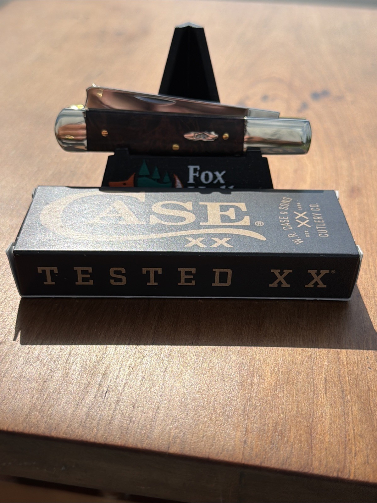 Case XX 2024 Brown Maple Burl 72005RAZ SS Razor Knife X