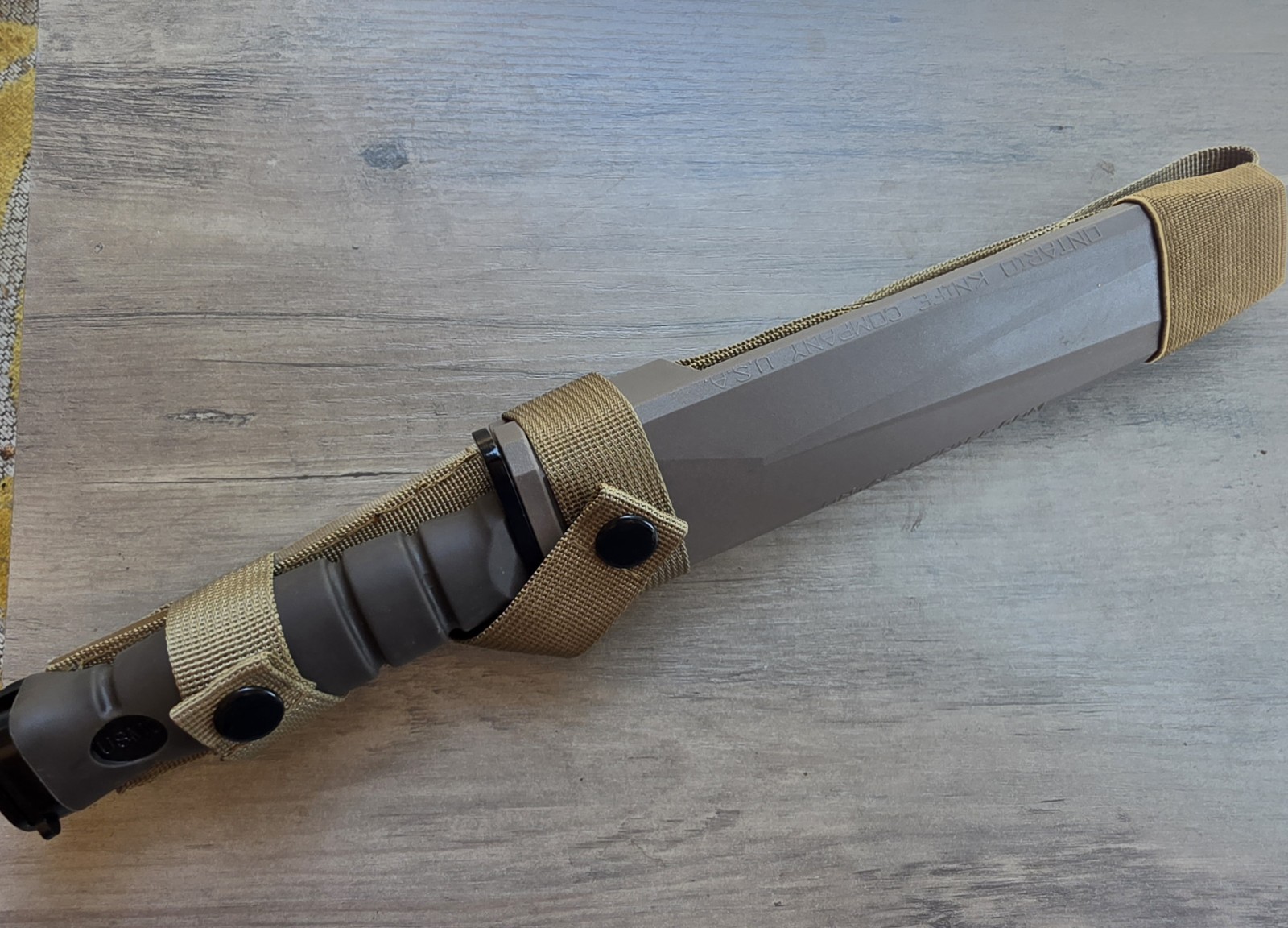OKC 3S USMC COMBAT KNIFE WITH SCABBARD ONTARIO KNIFE CO USA REPRODUCTION