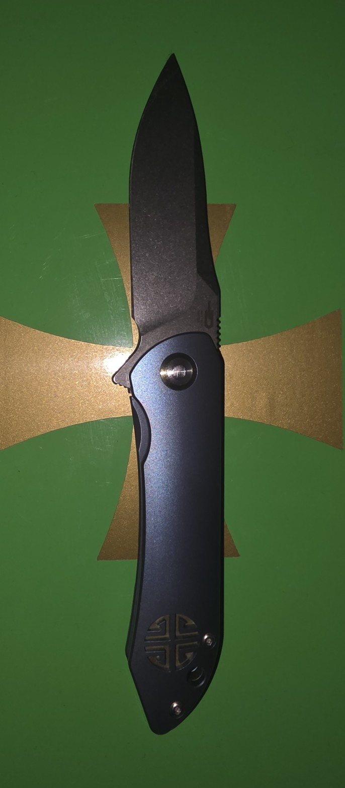 BESTECH EMPEROR BT1808B 3.11″ CPM-S35VN Blade Titanium Handle