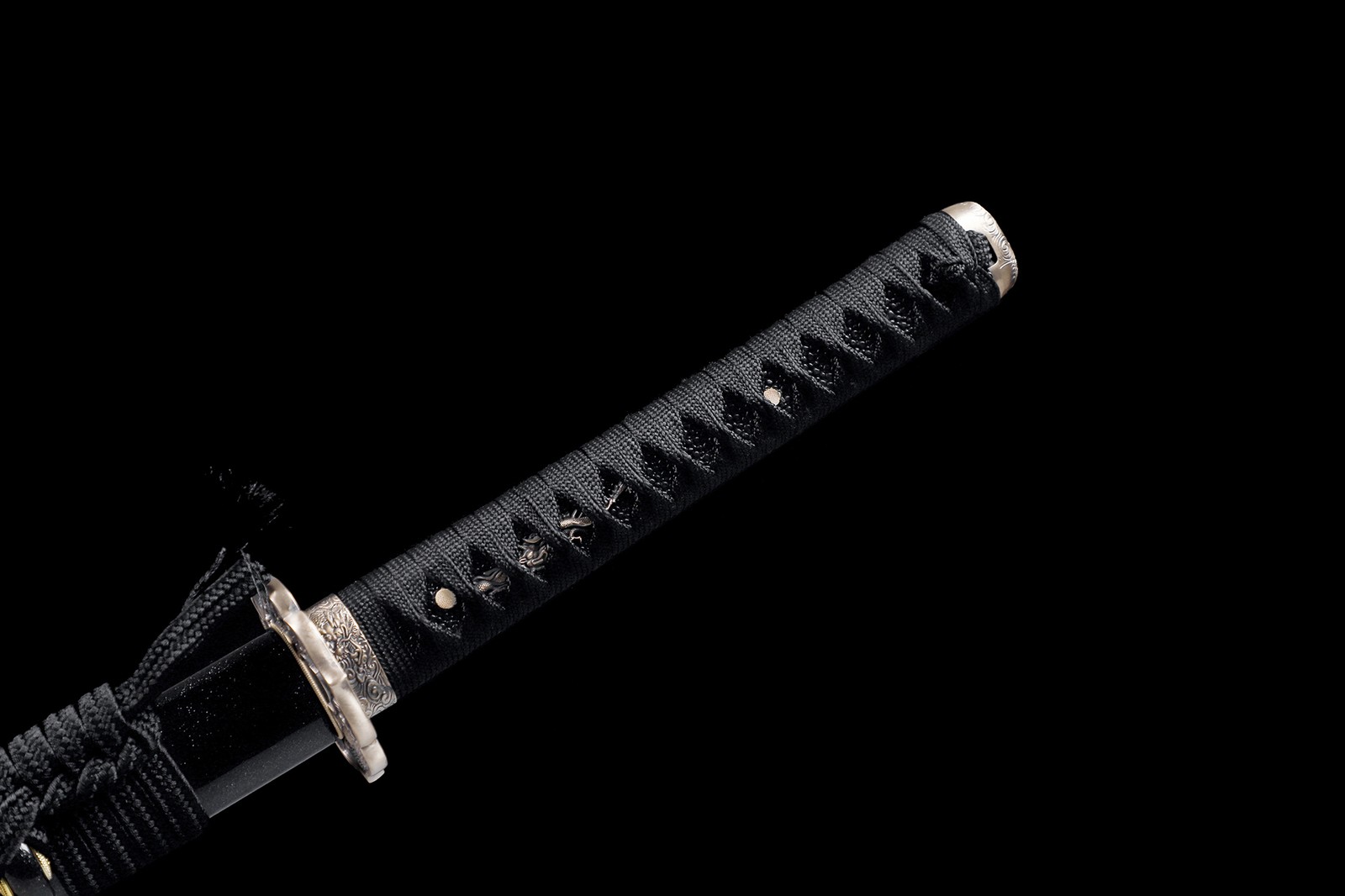 Katana Japanese Samurai Sharp Functional Sword Clay Tempered Folded T10 Steel