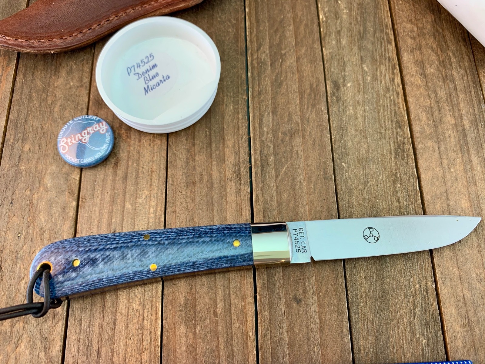 Great Eastern Cutlery #74 Fixed Blade Denim Blue Micarta 2025