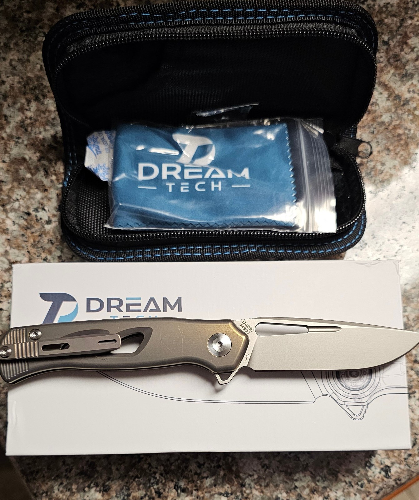 Dreamtech M390 Drop Point Bronze Titanium
