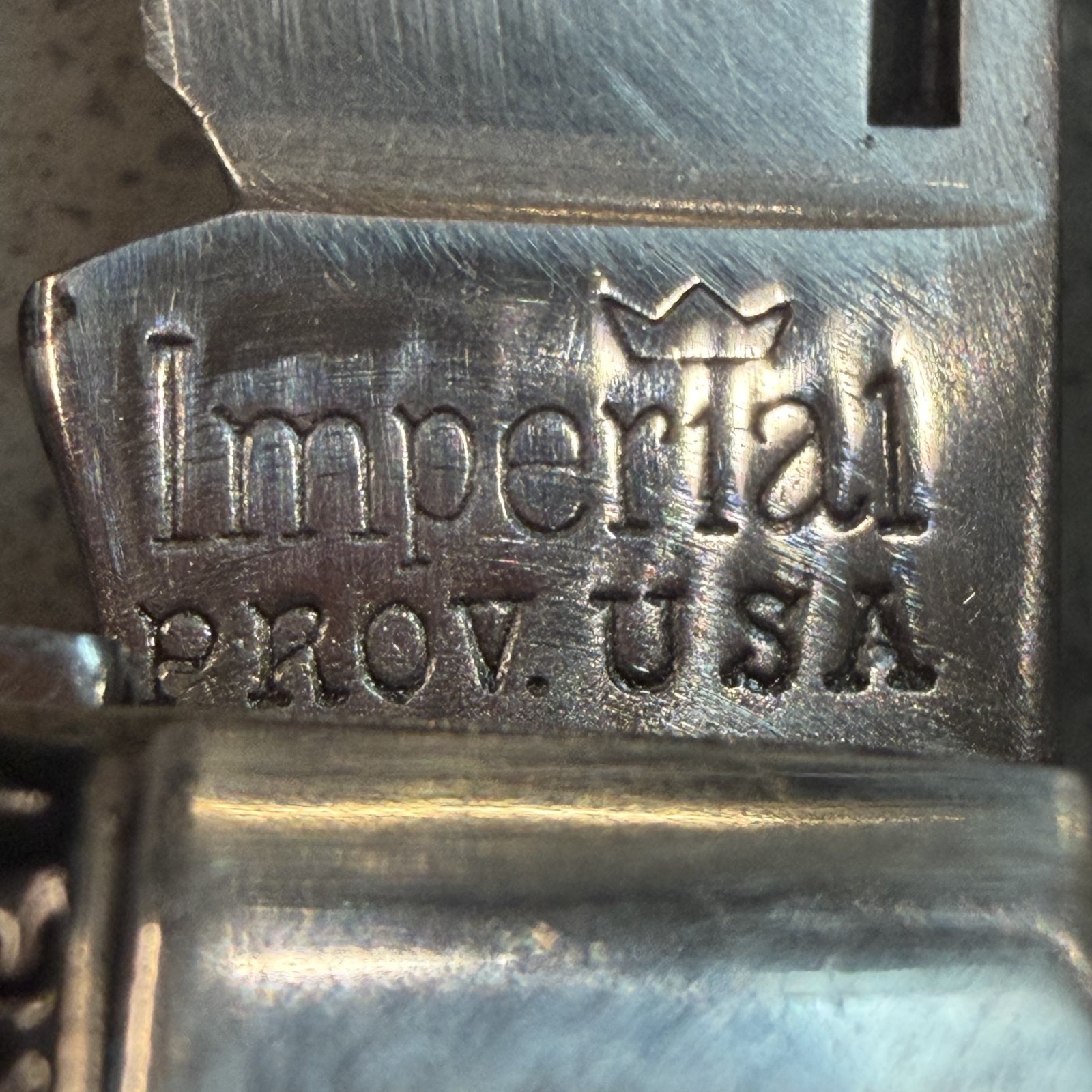 Vintage Imperial Prov USA 2 Blade Jack Knife Black Jigged Handle Pocket Knife