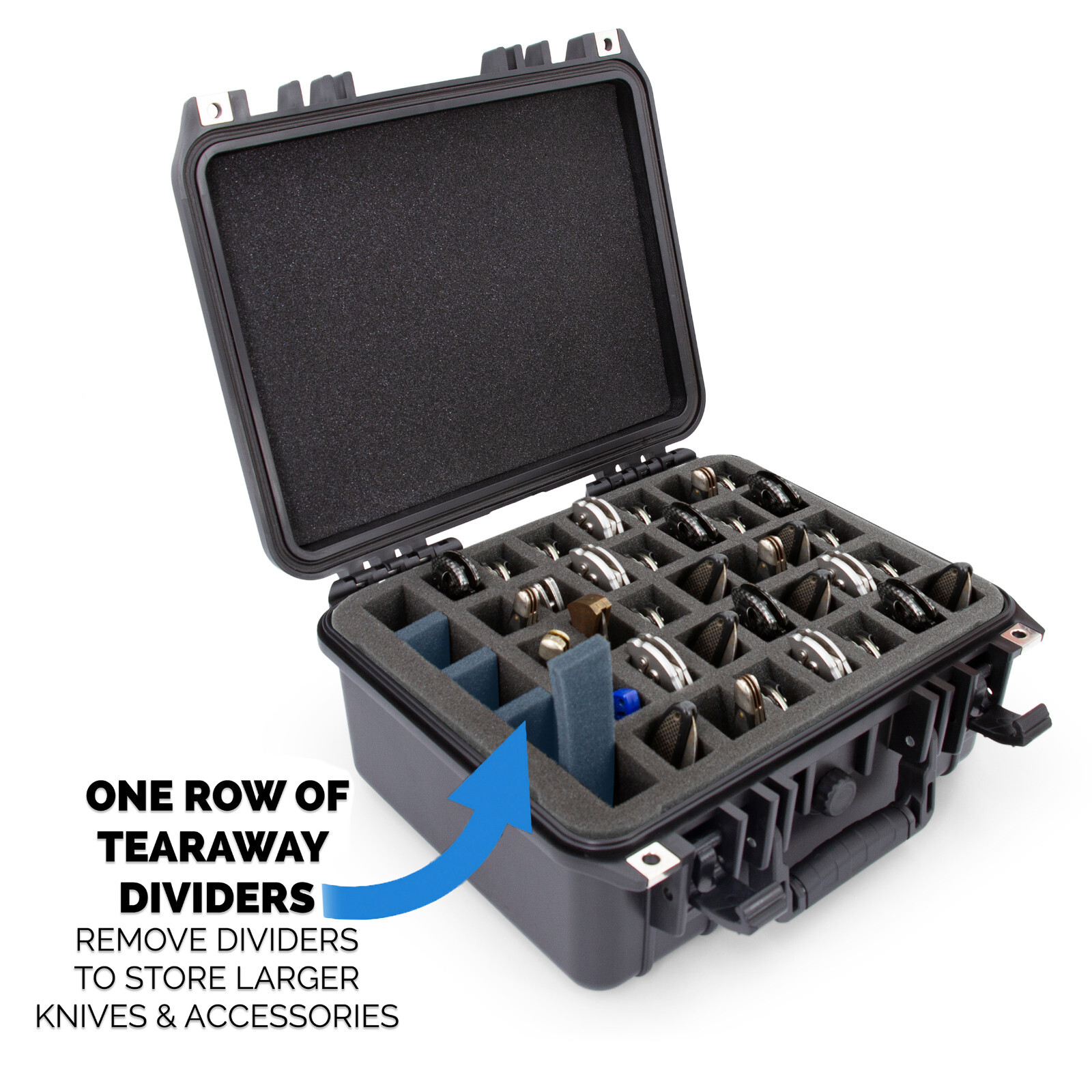 CM 40 Folding Knife Case Waterproof Pocket Knife Holder and Knife Box Organizer