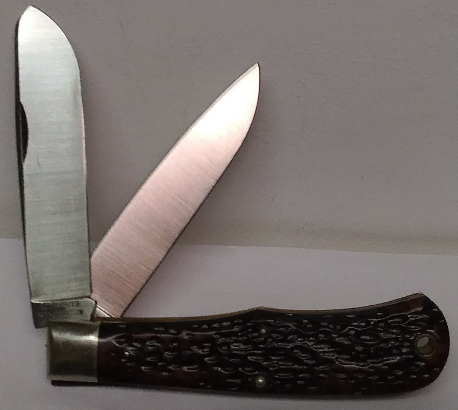 VINTAGE REMINGTON R1123 TRAPPER «AUTHORIZED REPRODUCTION» 2 BLADE POCKET KNIFE