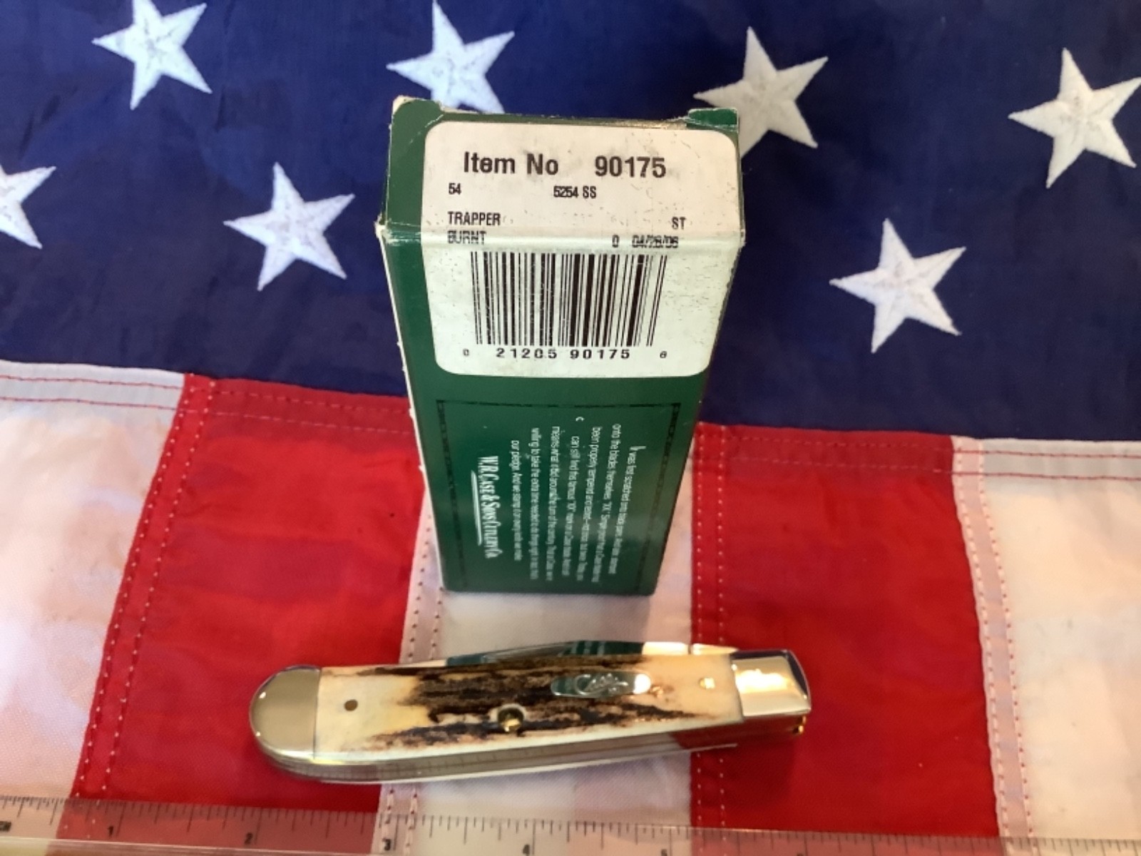 1st Run! Case xx 2006 Mdl# 5254 SS w/ Great Genuine India Stag Handles -NOS