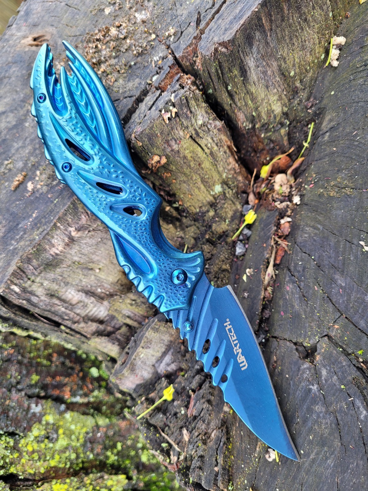 Unique Jose Negron Design Pocket Knife HawkBill Blade Manual Folder EDC 5.8oz.