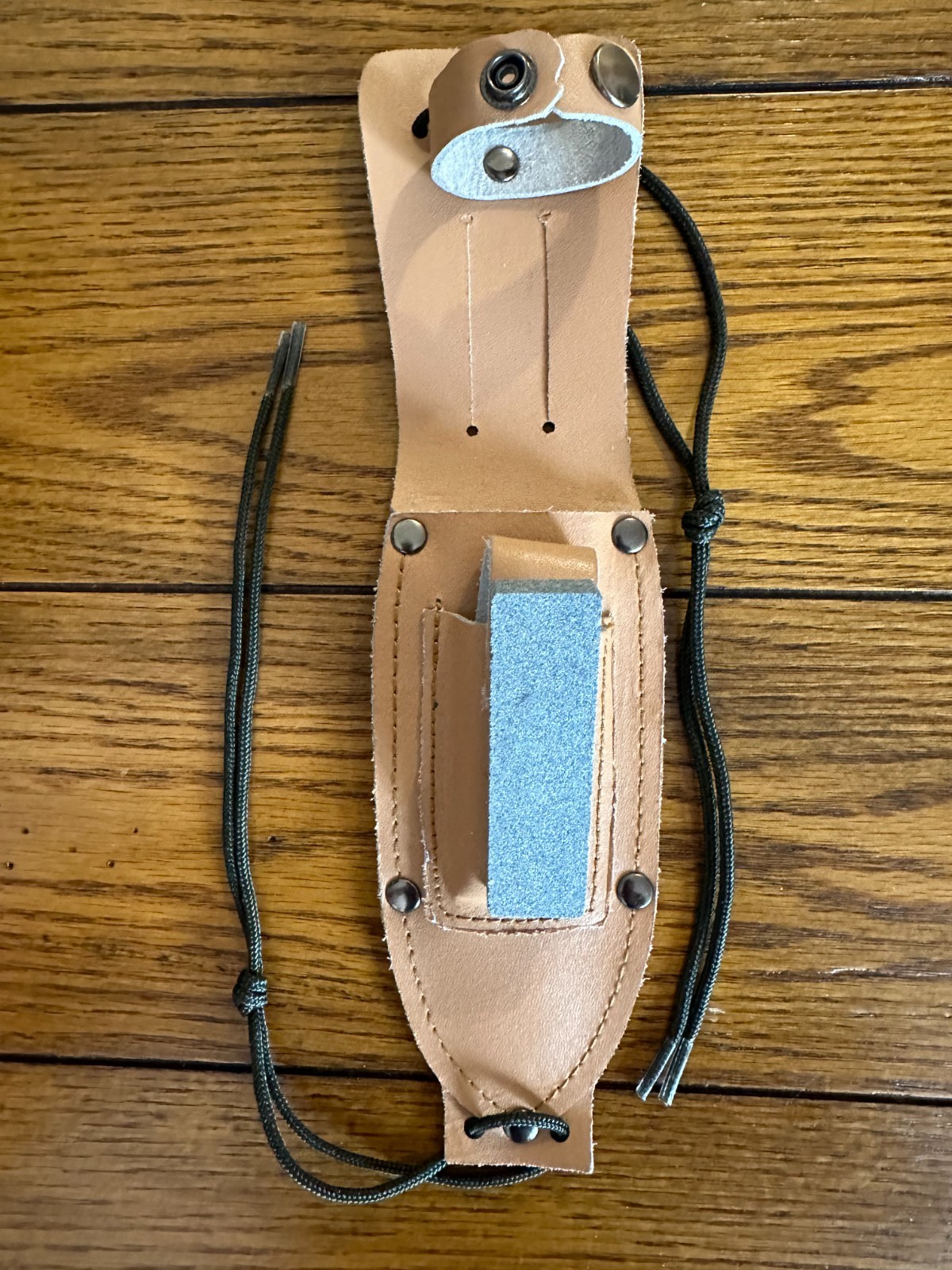 Vintage imitation leather sheath for 5.5″ x 1.25″ blade military knife near mint