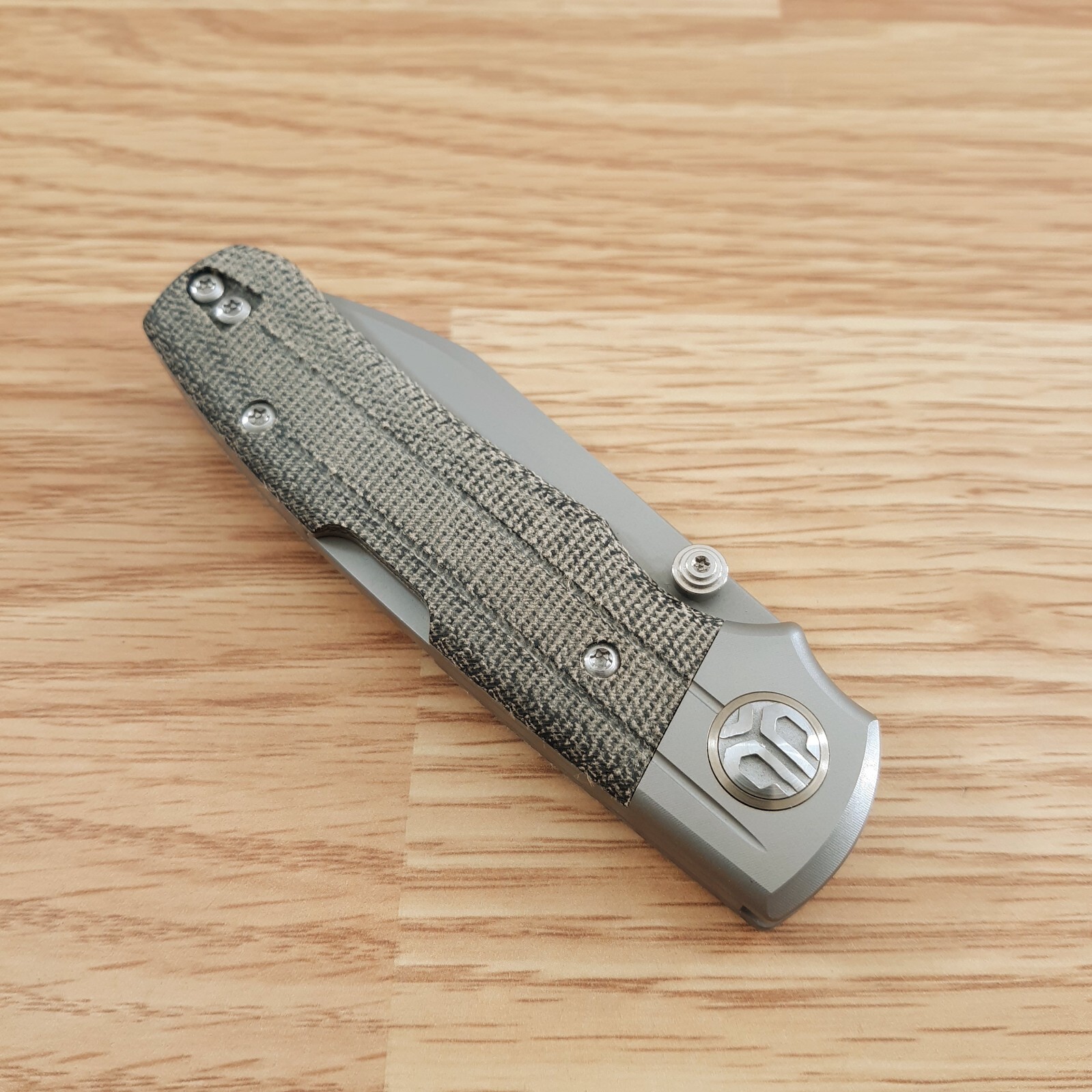 Bestech Knives Tonic Inset Folding Knife 2.88″ M390 Steel Blade Titanium/Micarta