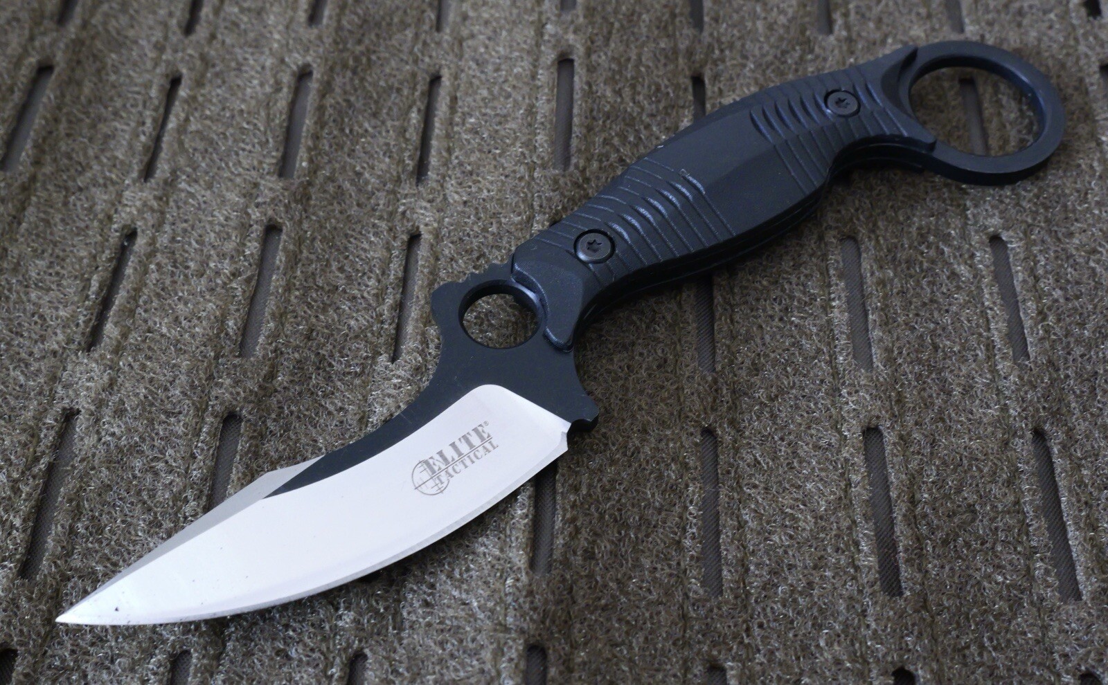 Horizontal Carry Fixed Blade Knife 7.5″ Overall Neck Knife Tactical 8CR13 Steel