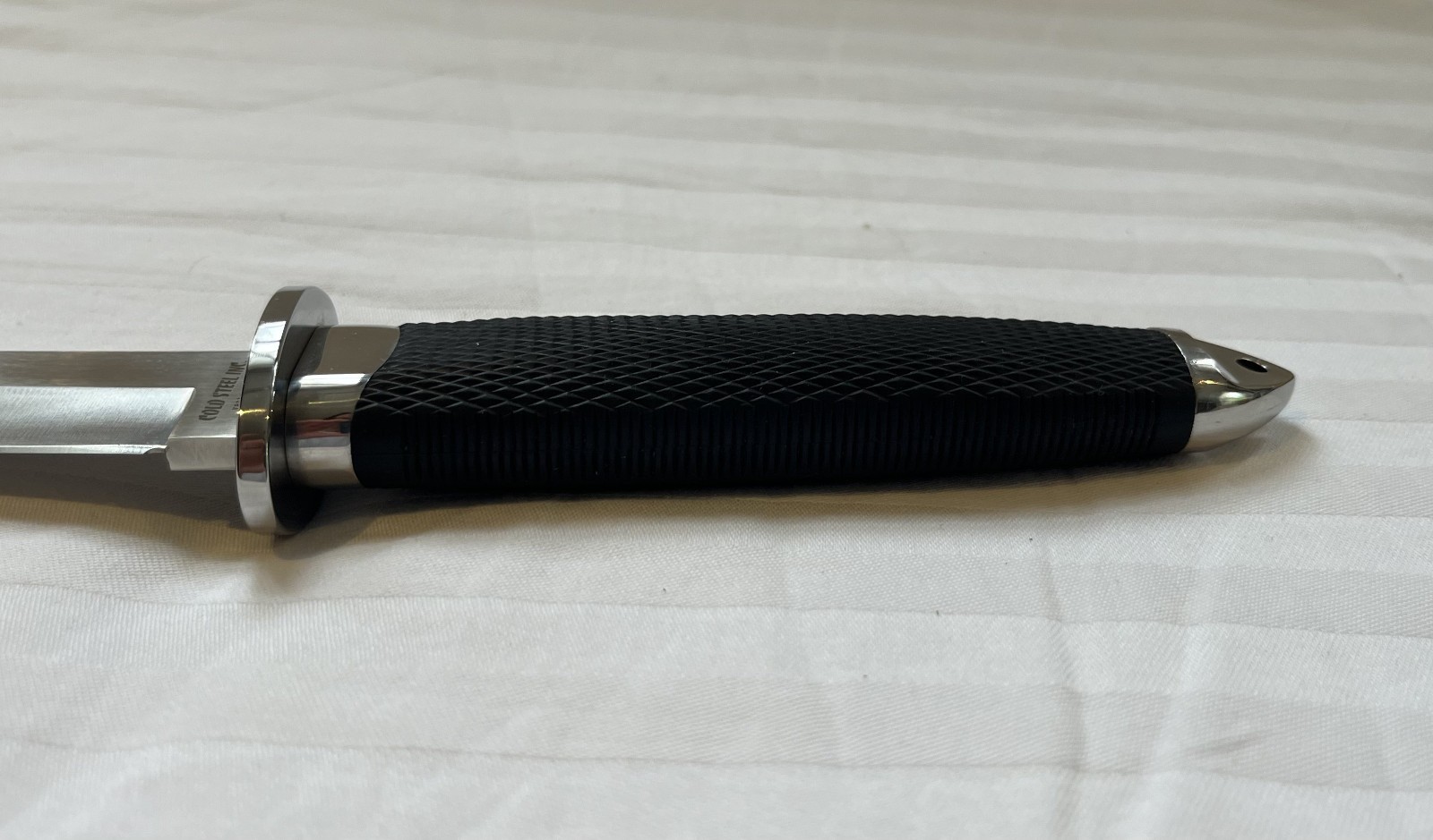 Cold Steel Knife, Japan 80s Magnum Tanto IX 9″ Blade, Leather Sheath Beautiful