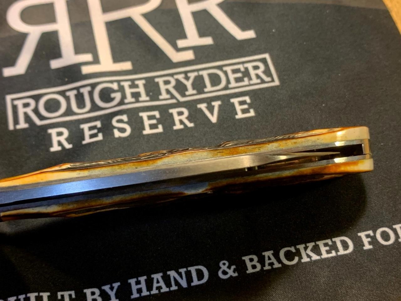 Rough Ryder Reserve Brown Jig Bone Grandaddy Folder 4 7/8″ Pocket Knife RRR024CB