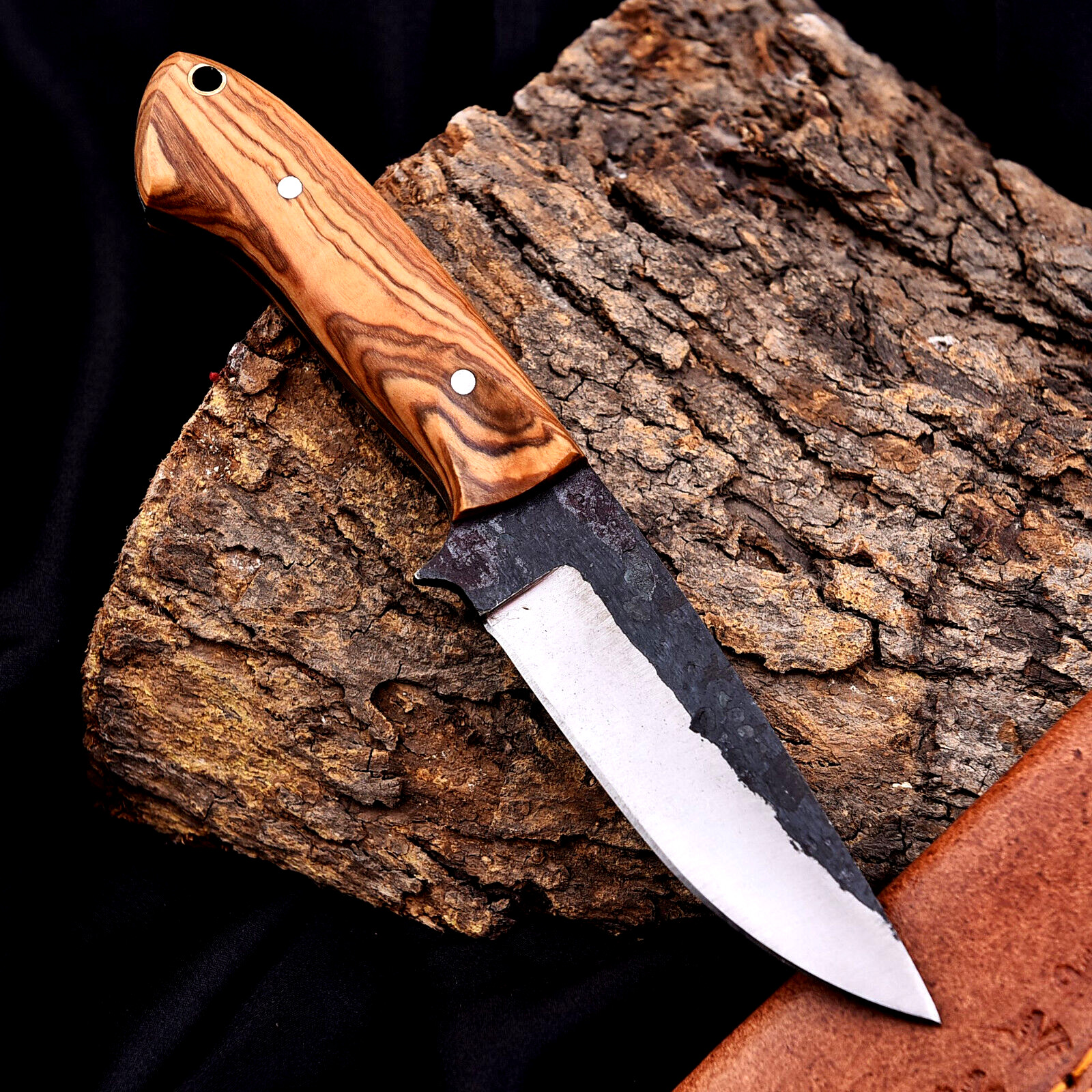 Full Tang Handmade High Carbon 1095 Steel Blade Skinning Hunting Knife 2925
