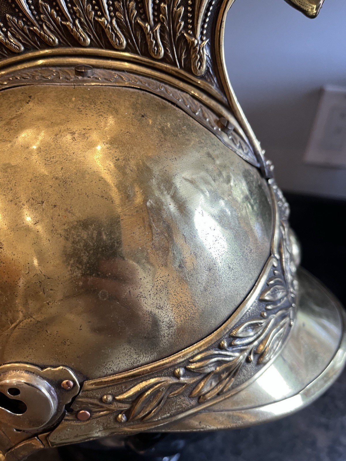 French Cuirassier Helmet Model 1874? Gendarmerie? 1825 Transformed Fire Brigade?