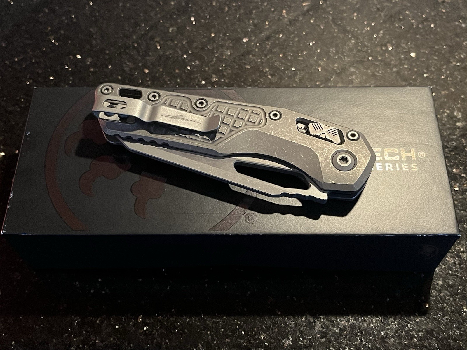 Microtech Marfione Select MSI RAM Lok Frag Titanium Handles