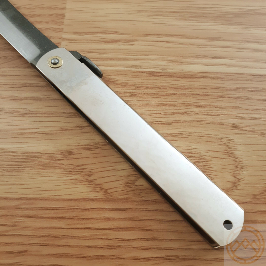 Higonokami No 5 Folding Knife 3.75″ SK5 Carbon Steel Blade Stainless Handle