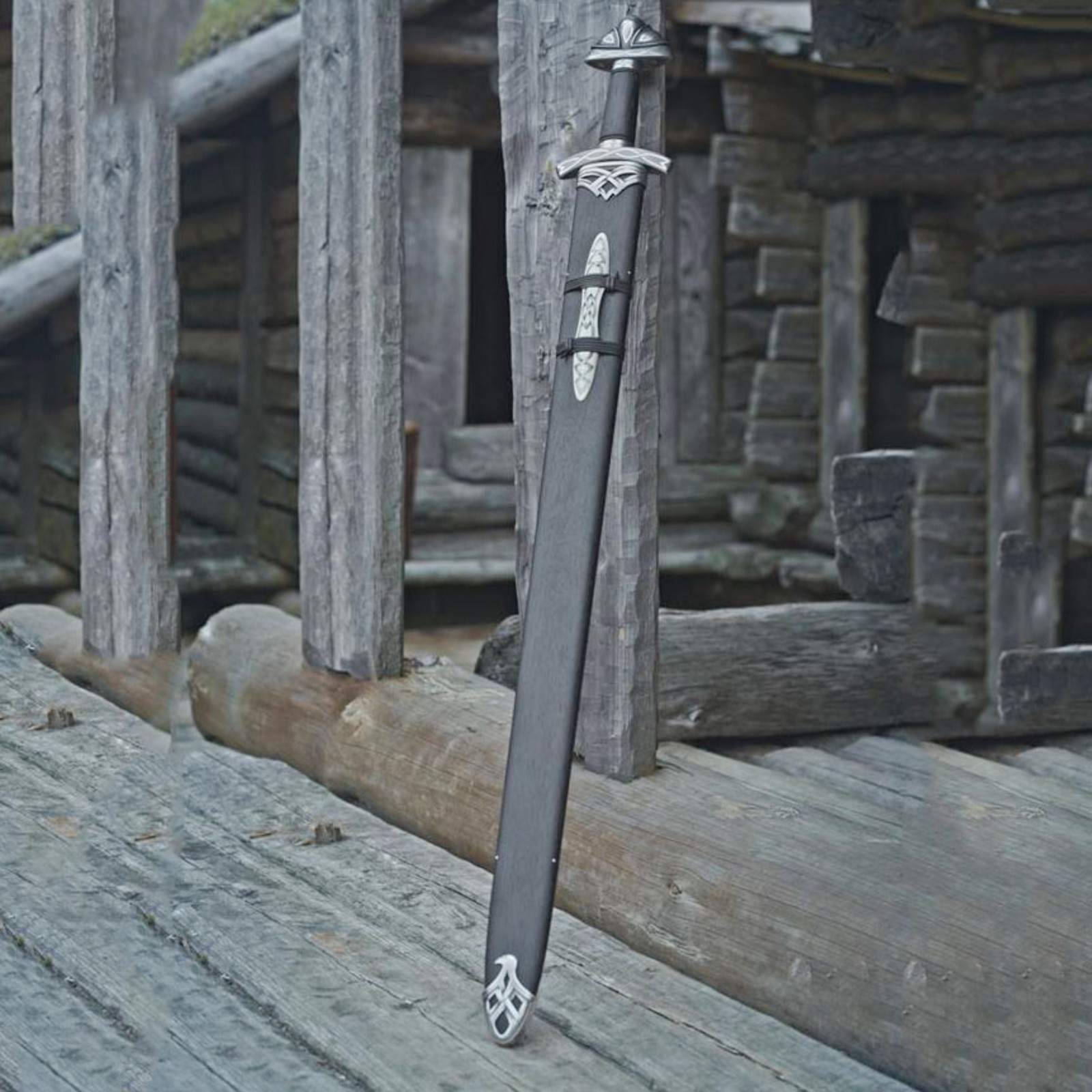 Handmade Damascus Steel Northman Viking Sword W/Scabbard Long Roman Sword