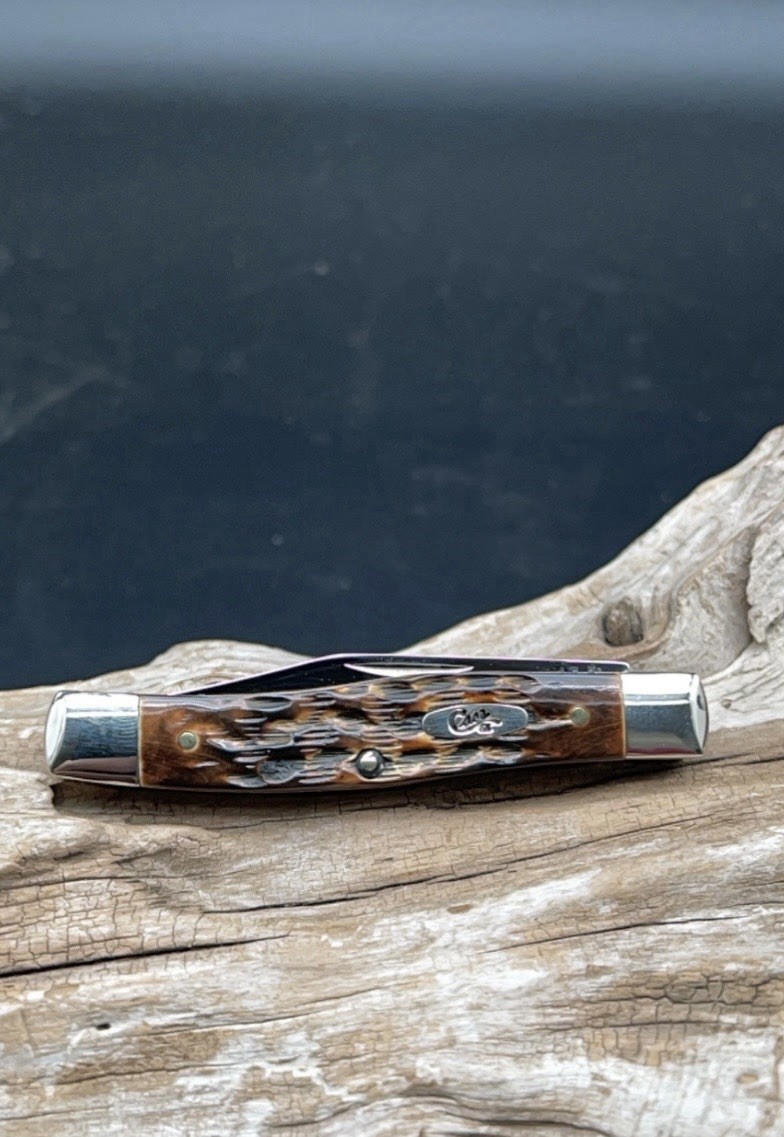 Case XX USA 2016 Burnt Amber Bone 62032 2 Blade Texas Jack. New!