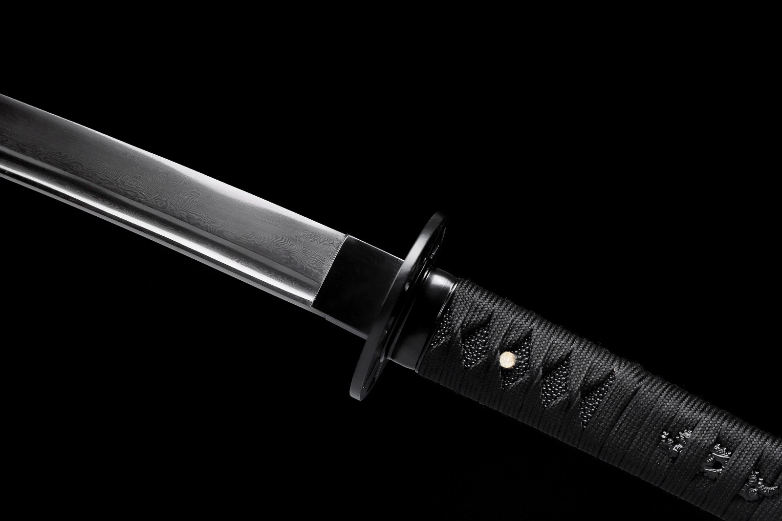 Handmade Japanese Samurai Katana Sword Damascus Folded Steel Full Tang Sharp