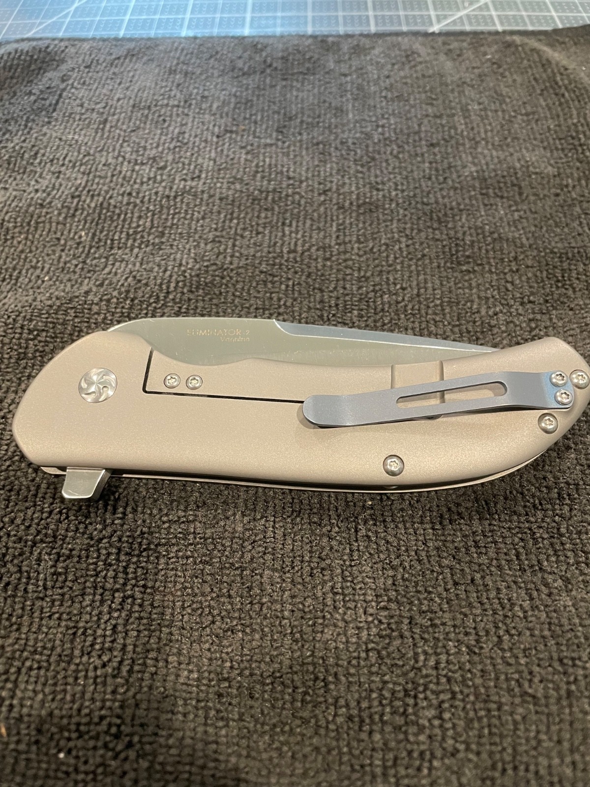 Kizer Eliminator 2- Titanium scales w/ CPM S35VN steel
