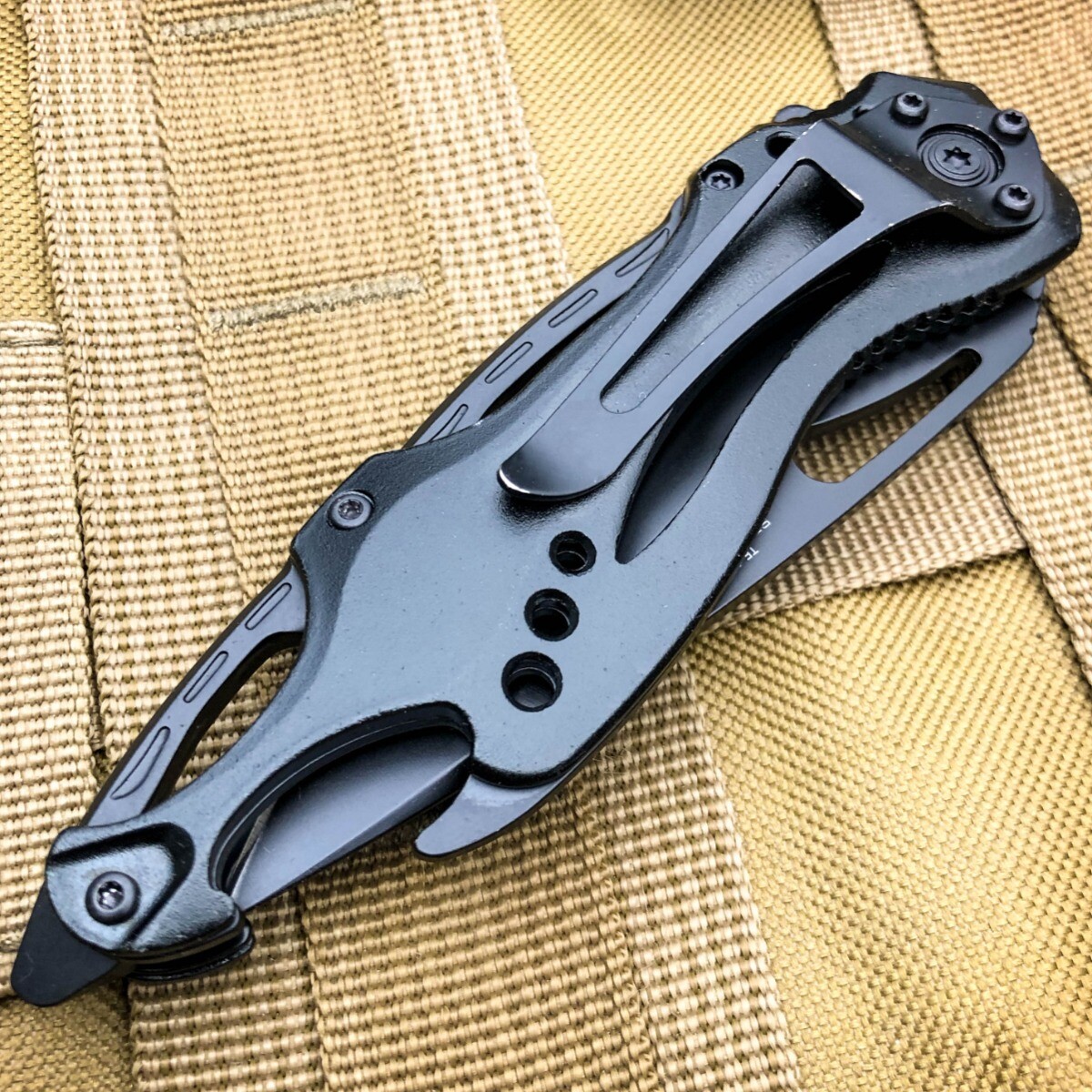 8″ TAC-FORCE Spring Open Assisted TACTICAL POLICE Folding Blade Pocket Knife NEW