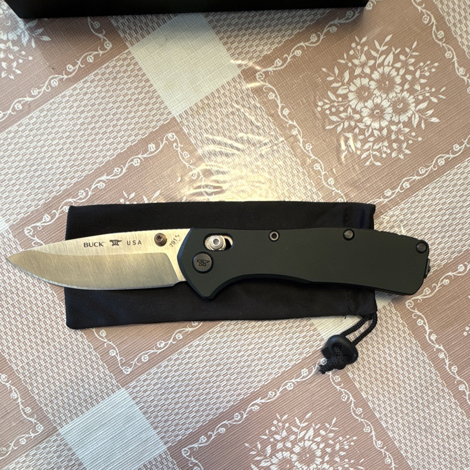 Buck Range Elite 0791GRS-B Pocketknife Green Aluminum Magnacut Drop Point