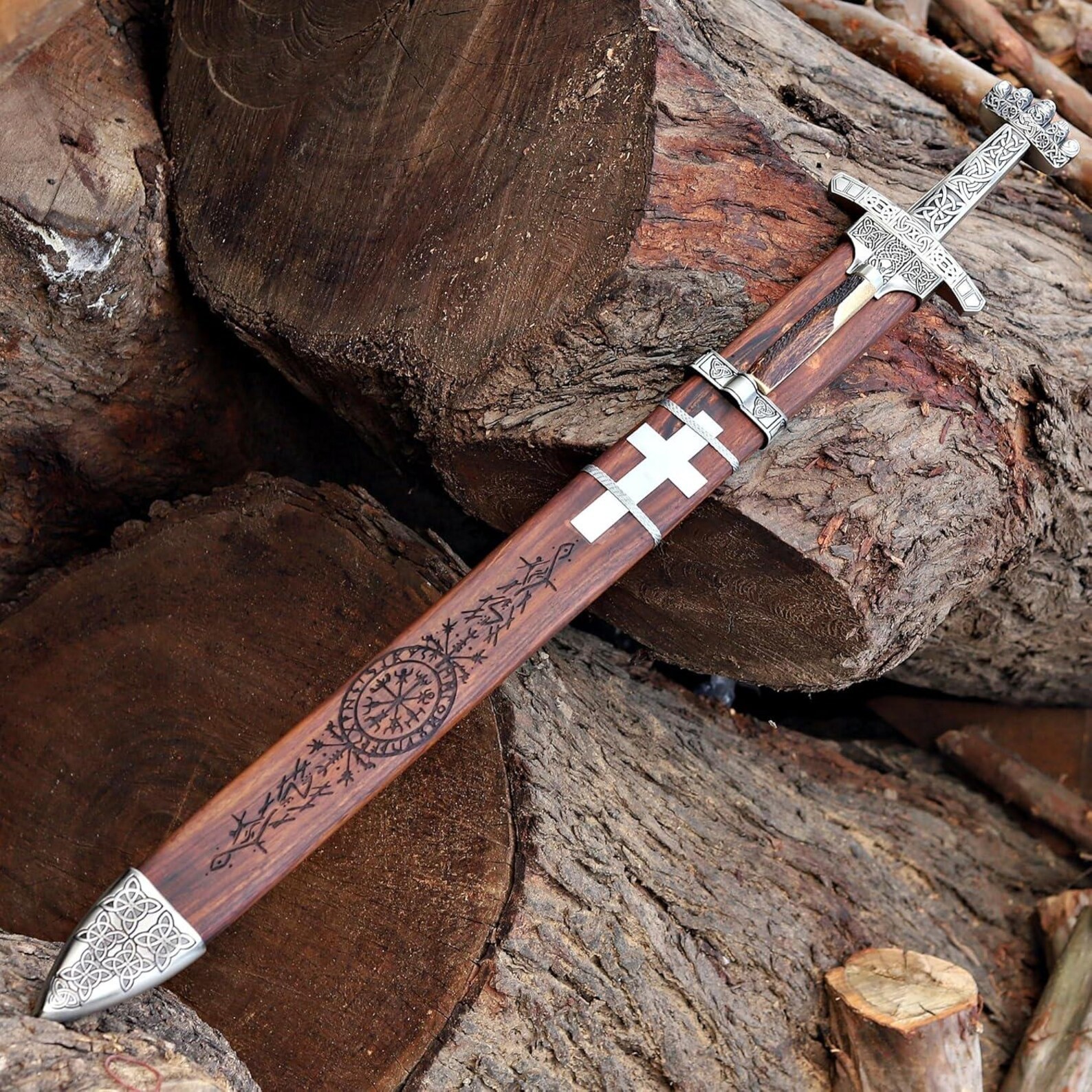 Handmade Ragnar Viking Sword Norse Sword Replica Sword Historical Collectible