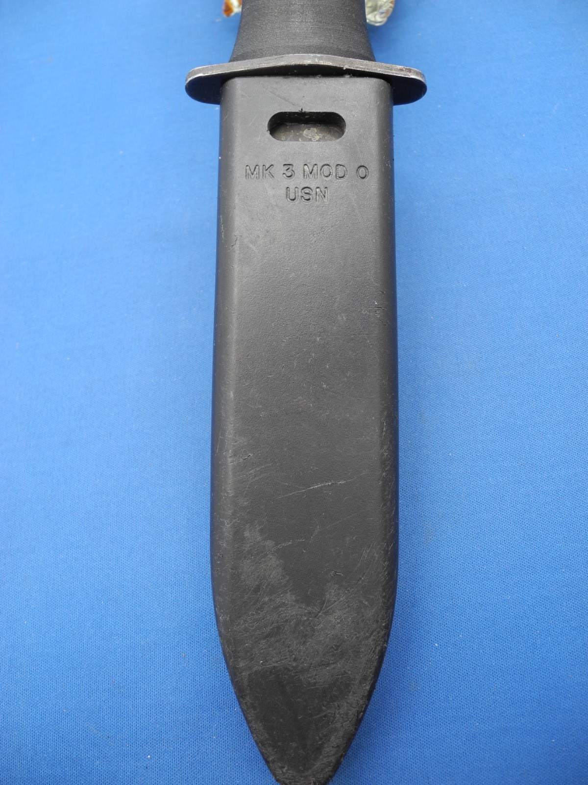 UNITED STATES NAVY MK 3 MOD 0 DIVERS KNIFE, DIVING KNIFE WITH SHEATH 2V376