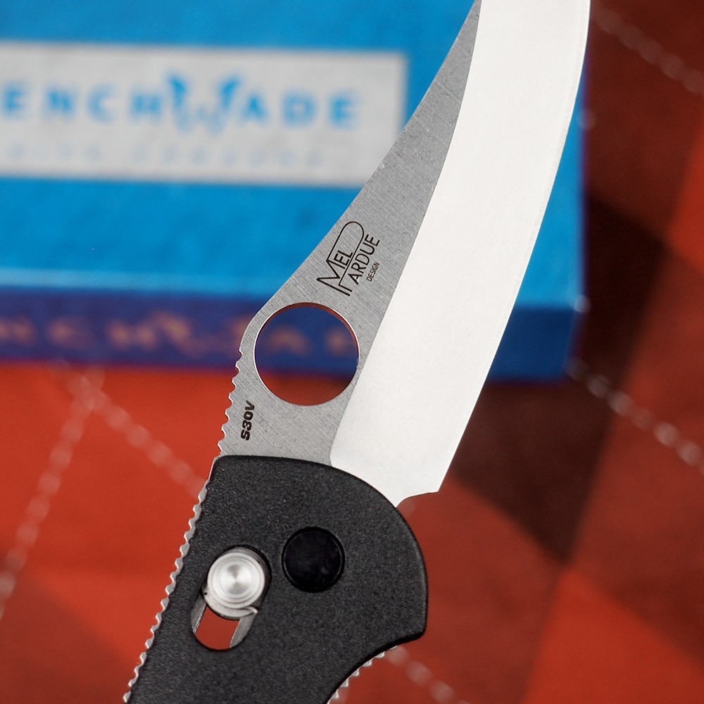 Benchmade 555-S30V Mini Griptilian Black Nylon Grivory Stainless Folding Knives