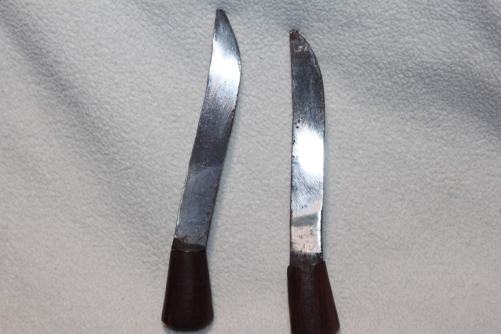 Vintage India Kukri Knife w/ Sheath & 2 Small Knives Full Tang Nepalese Gurkha