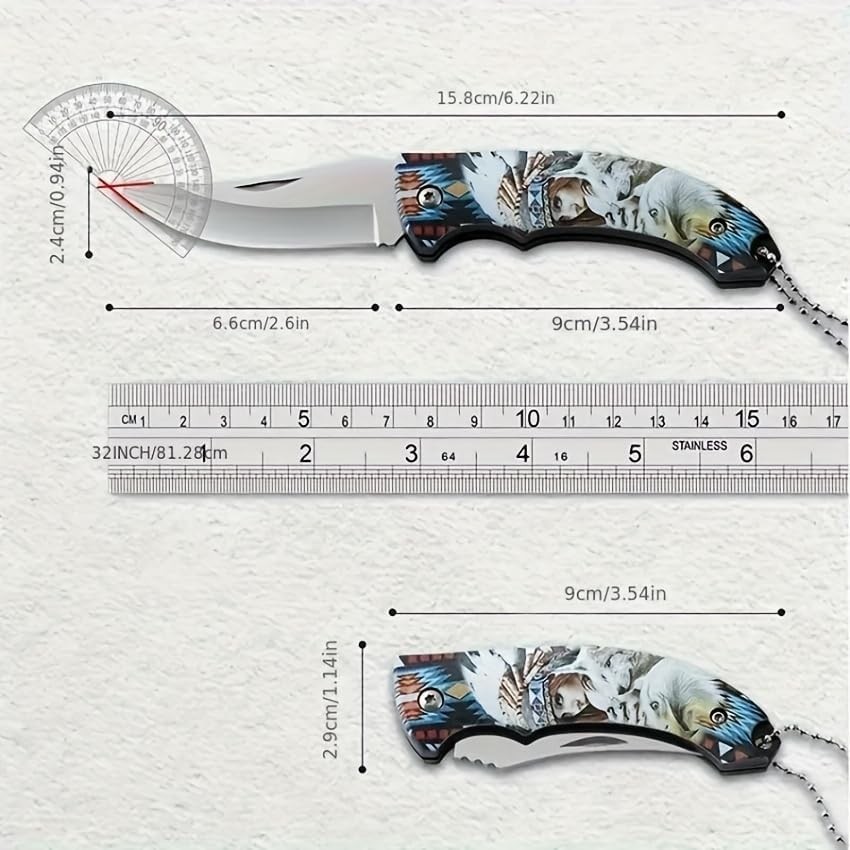 2026 Collector’s edition folding knives,Native American art motifs,4-piece set