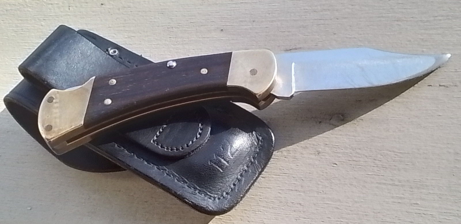 Vintage 1974-1980 BUCK •112• U.S.A. RANGER Folding Knife in Original Belt Pouch