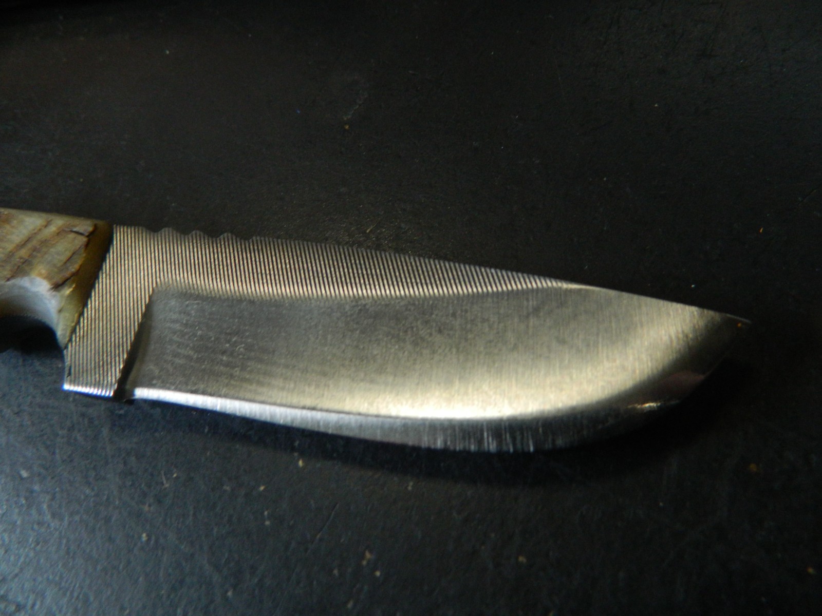 ANZA KNIVES 7.75″-8″ O.A. GENUINE SHEEPS HORN HANDLE BLADE FILE STEEL LEA. SH.
