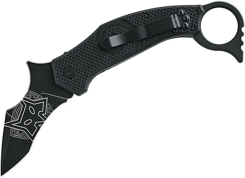 Fox MOA Linerlock Whongi Karambit Black G10 Folding Bohler N690 Pocket Knife 653