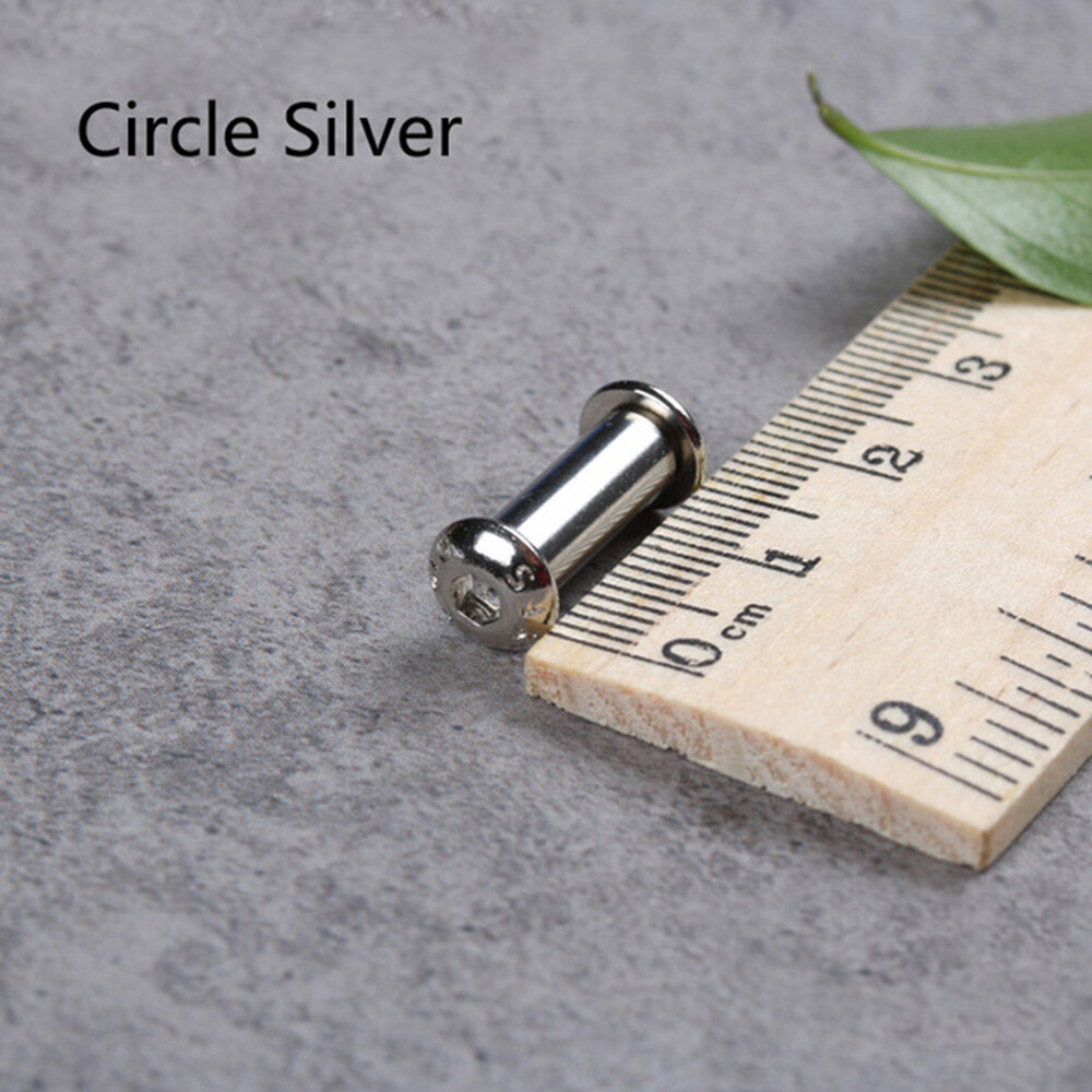 10pcs Stainless Steel Brass Knife Handle Pins Fasteners Rivets Screw Bolts DIY