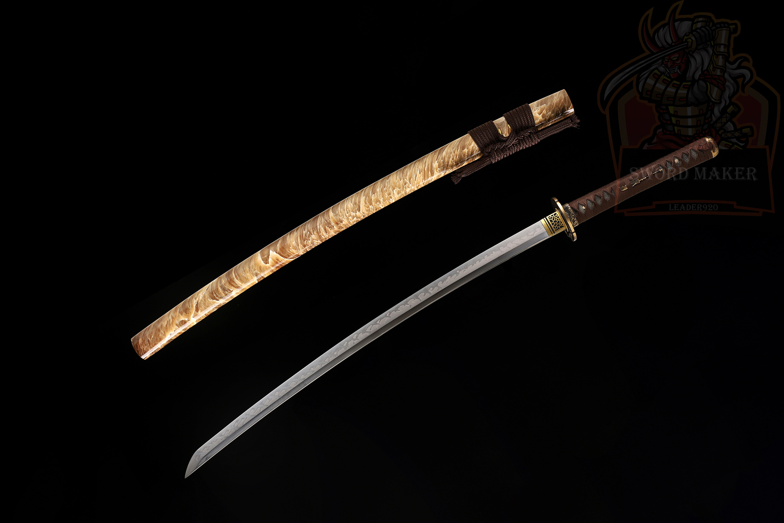 Japanese Samurai Katana Clay Tempered L6 Steel Blade Full Tang Sword Razor Sharp